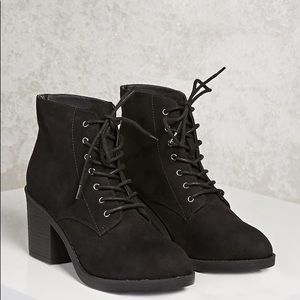 Forever 21 Faux Suede Ankle Boots
